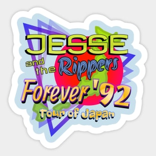 Jesse and the Rippers Japanese Tour '92 Sticker